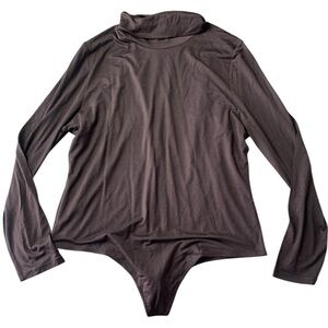 Woolx 1x Kennedy body suit wool brown Tencel Merino Wool Top one piece